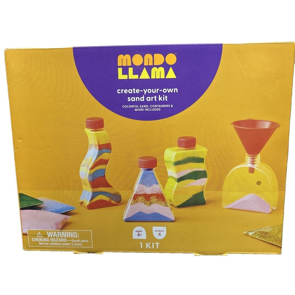 Mondo Llama Create Your Own Sand Art Kit New In Box (CC)